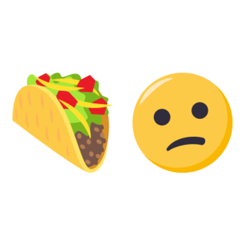 🌮😕 Emoji Domain EmojiOne rendering